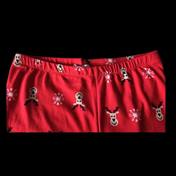 Women’s Size M/L Reindeer Leggings, Excellent Condition - Picture 4 of 5
